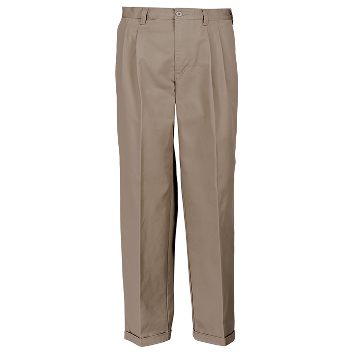 Poly Cotton Chino  Khaki / 28 / Regular - Bottoms