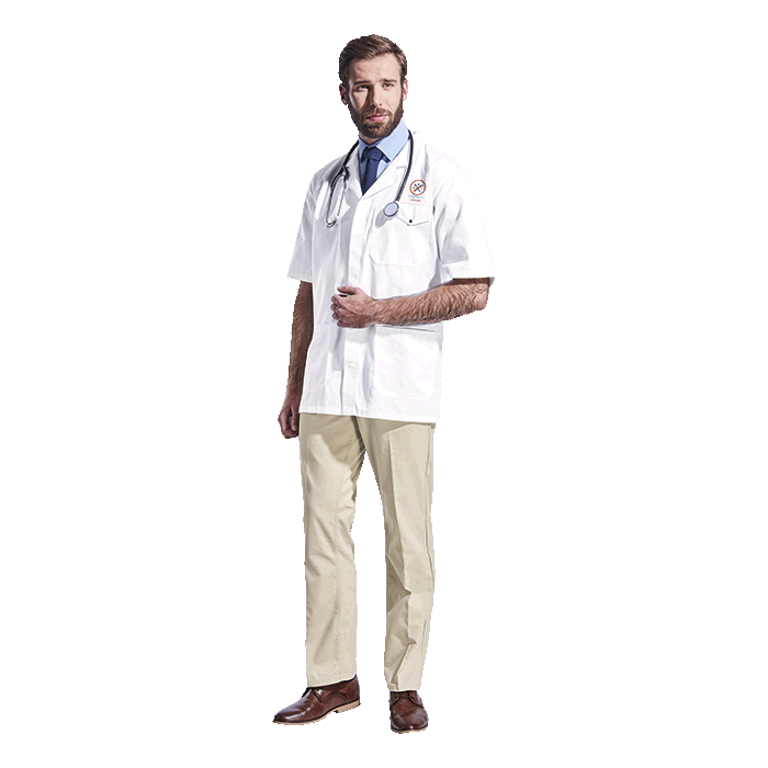 All-Purpose Short Sleeve Laboratory Coat - Protective Outerwear