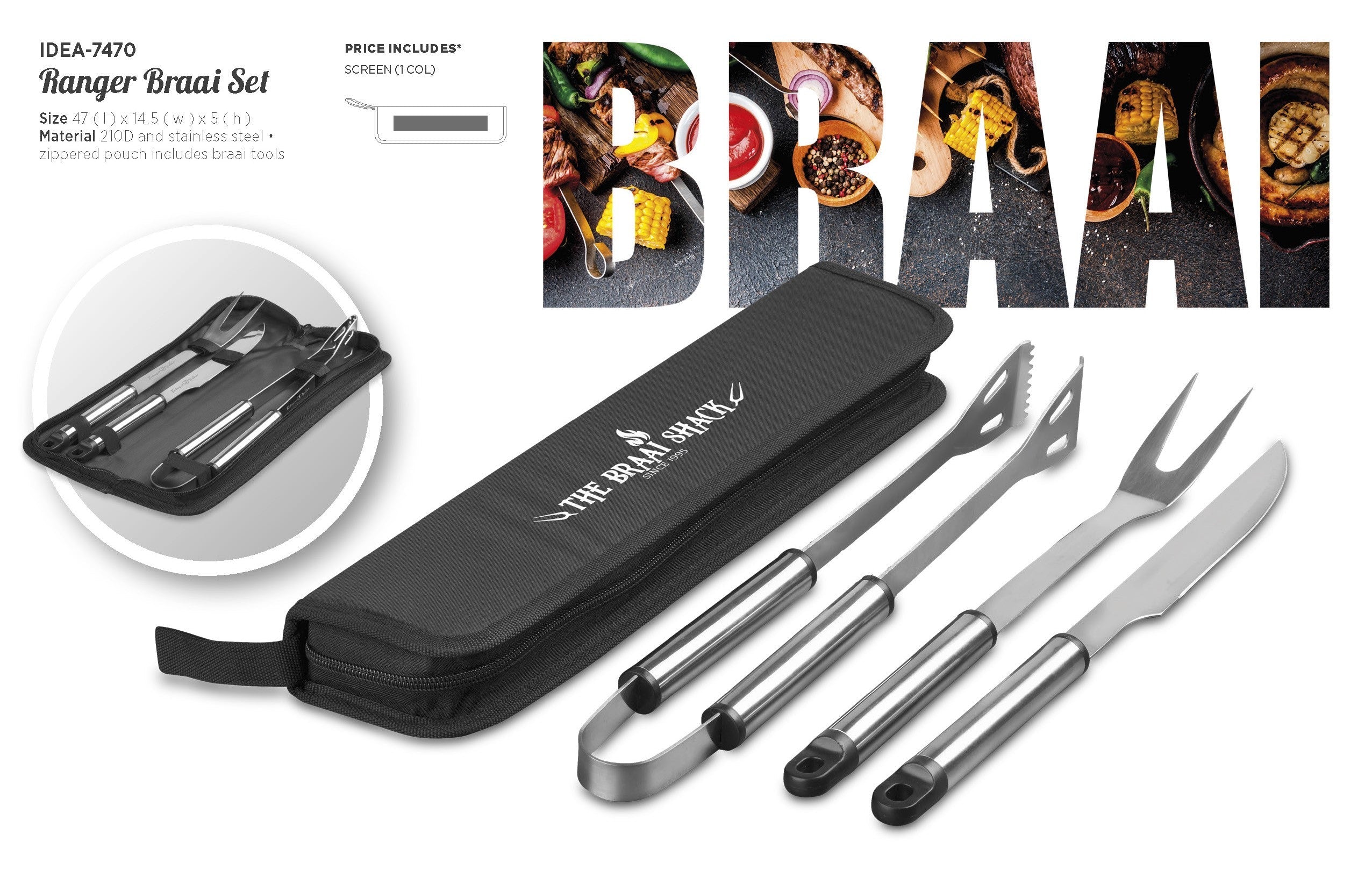 Ranger BBQ Set-Black-BL