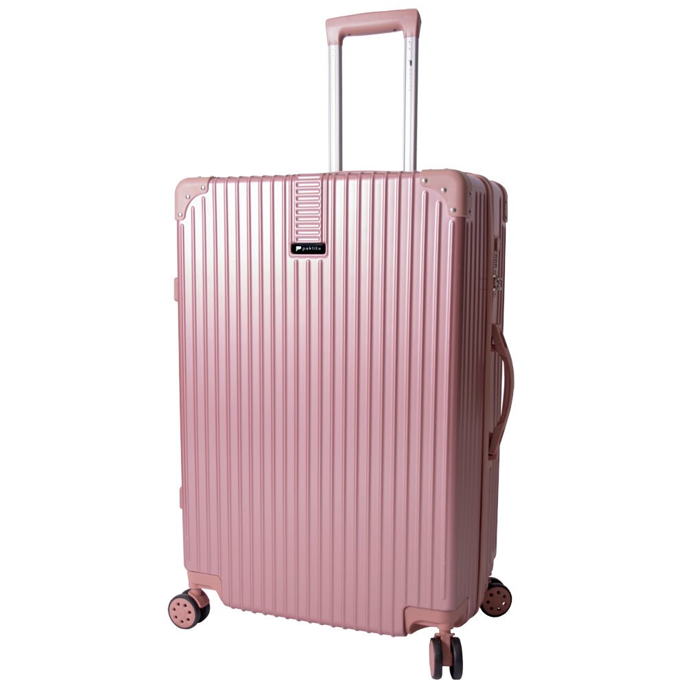 Ridge 75cm Large Spinner Trolley Case | Rose Gold-Suitcases