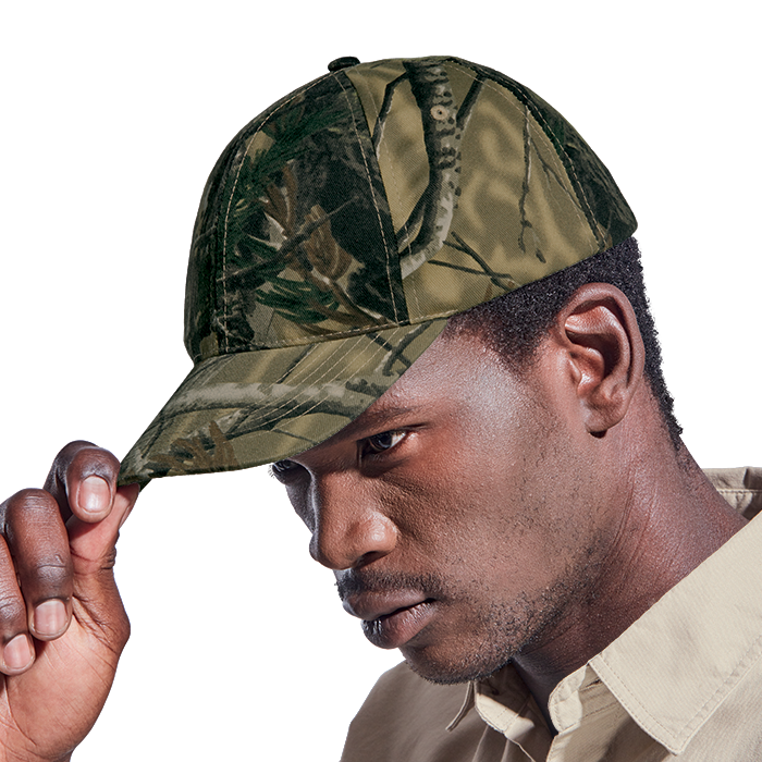 Indestructible Camo 6 Panel Buffalo Cap