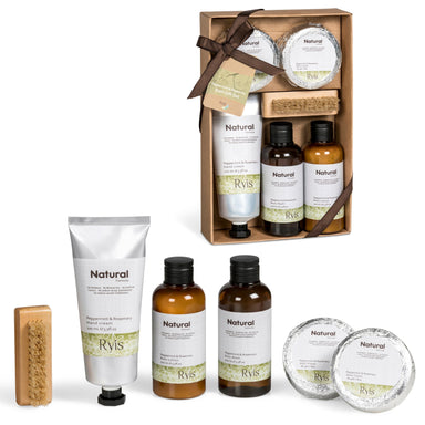 Ryis Peppermint & Rosemary Bath Gift Set-Natural-NT