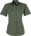 Safari Ladies Short Sleeve Shirt - Green L / G