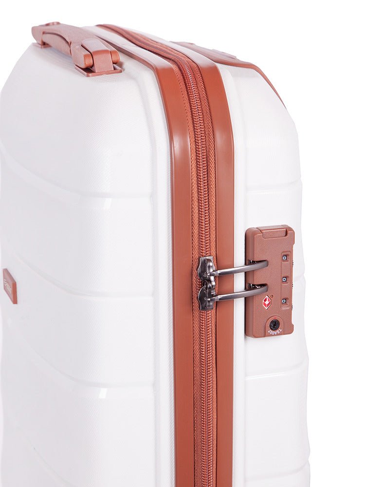 Spinn 530mm Trolley Carry On Bag | White-Suitcases