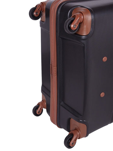 Spinn 740mm 4 Wheel Trolley Case | Black-Suitcases