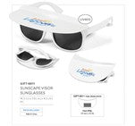 Sunscape Visor Sunglasses Solid White / SW