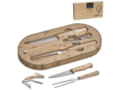 Suraisu Bamboo Food and Wine Set Natural / NT