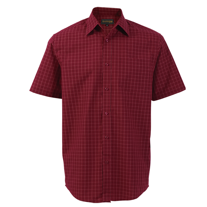 Union Lounge Short Sleeve Wine Red / SML / Last Buy - Shirts-Corporate