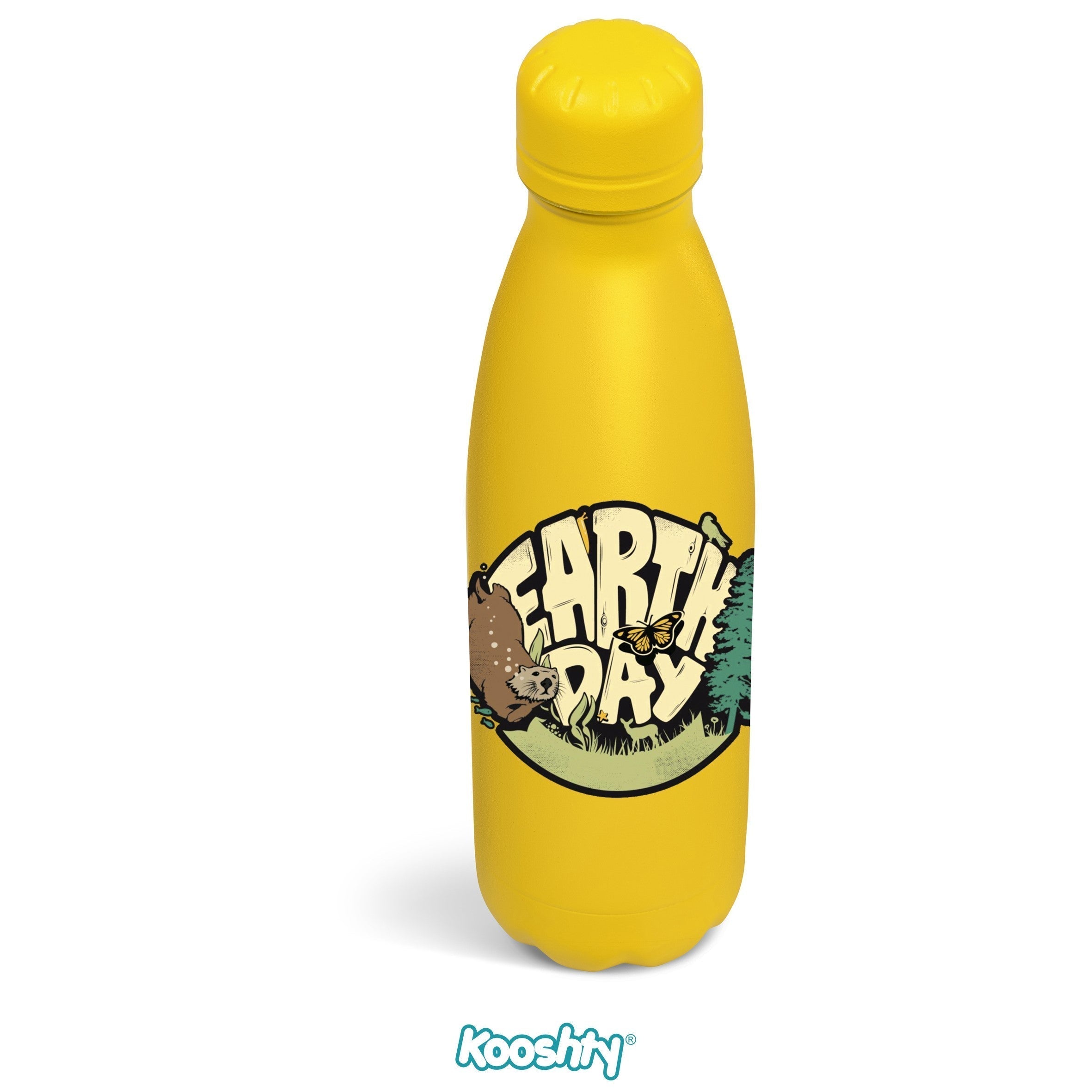 Kooshty Wahoo Vacuum Water Bottle - 500ML-Yellow-Y