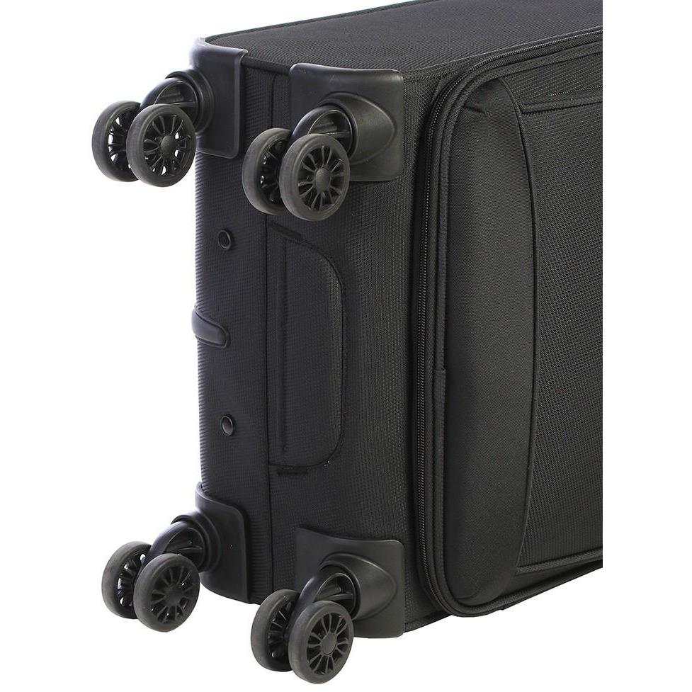 Xpress 53cm Carry On with Scanstop & USB port | Black-Suitcases