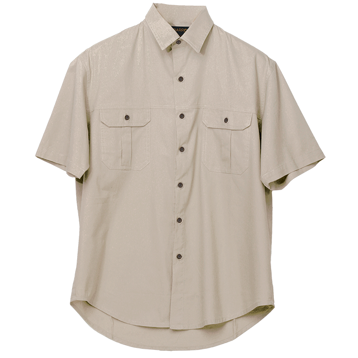 Mens Plain Bush Shirt