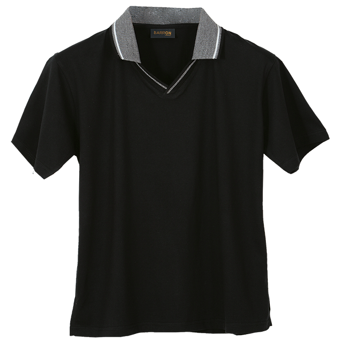 Ladies Jacquard Collar Golf Shirt