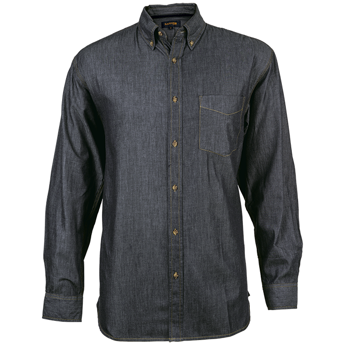 Mens Denver Denim Shirt Long Sleeve