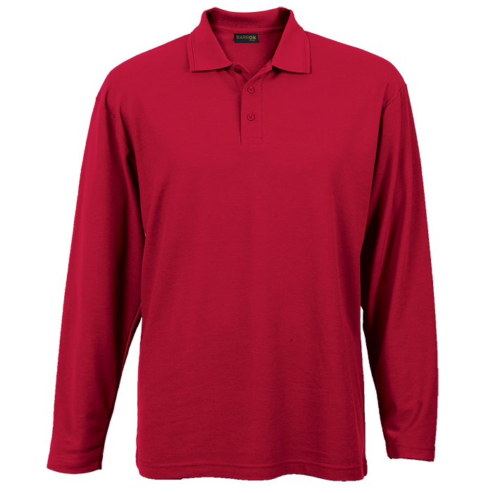 Mens 175g Pique Knit Long Sleeve Golfer