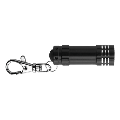 BK4861 - Metal Pocket Torch with LED Lights Black / STD / Regular - Keychains