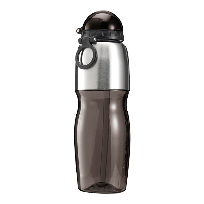 BW7551 - 800ml Sports Water Bottle with Foldable Drinking Spout Black / STD / Regular - Drinkware