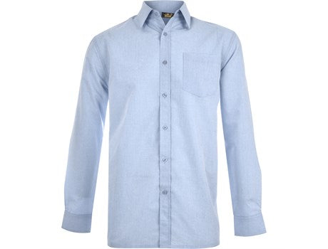 Mens Long Sleeve Apollo Shirt  - Light Blue