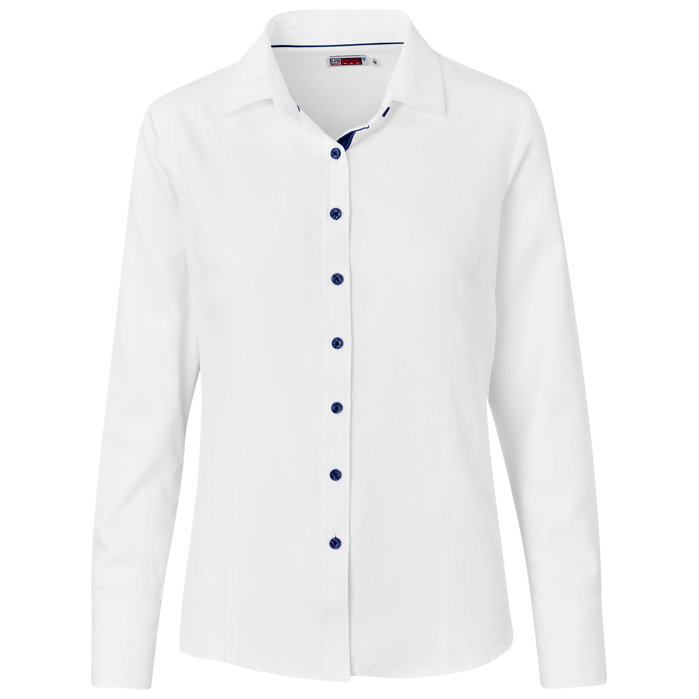 Ladies Long Sleeve Casablanca Shirt - Navy