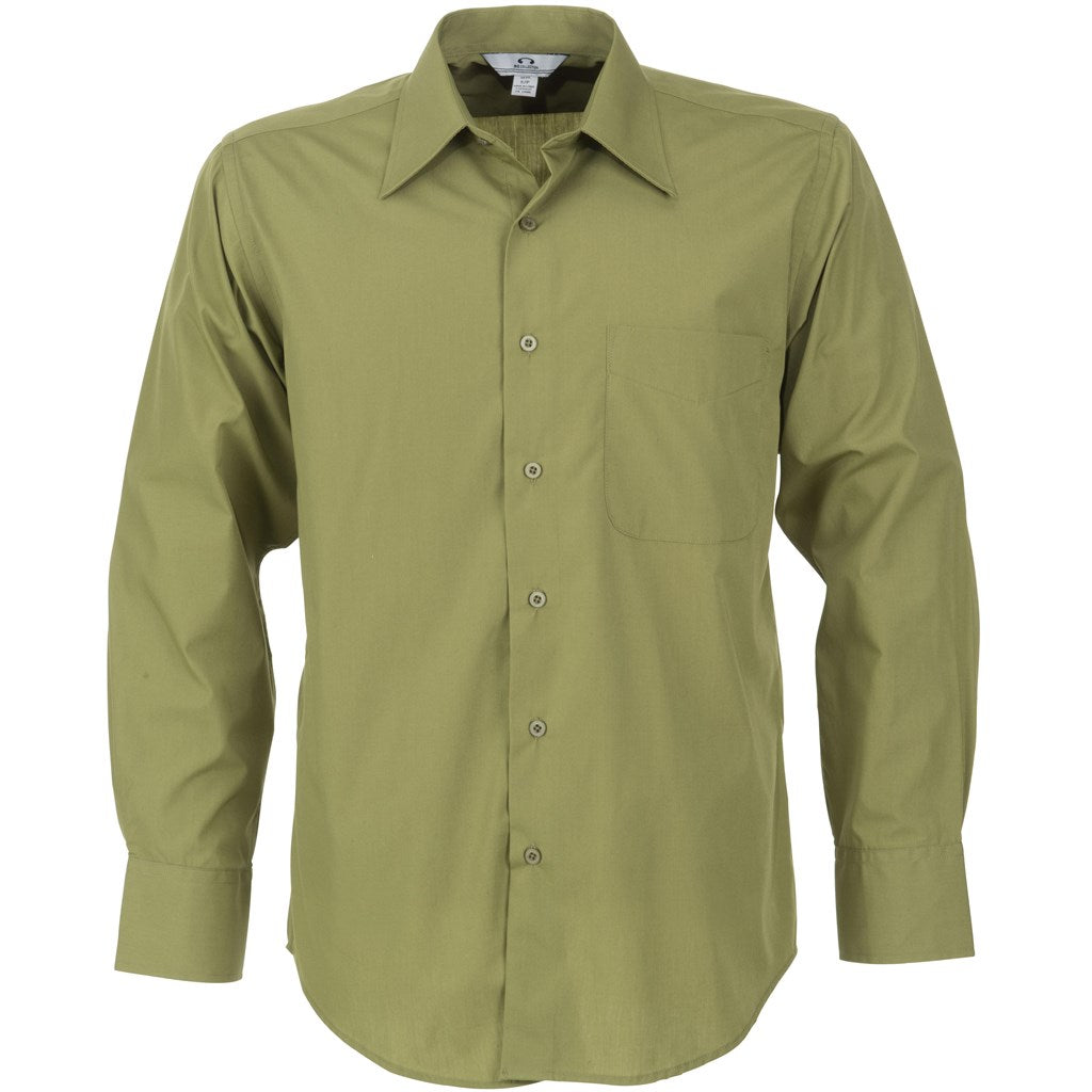 Mens Long Sleeve Metro Shirt  - Green