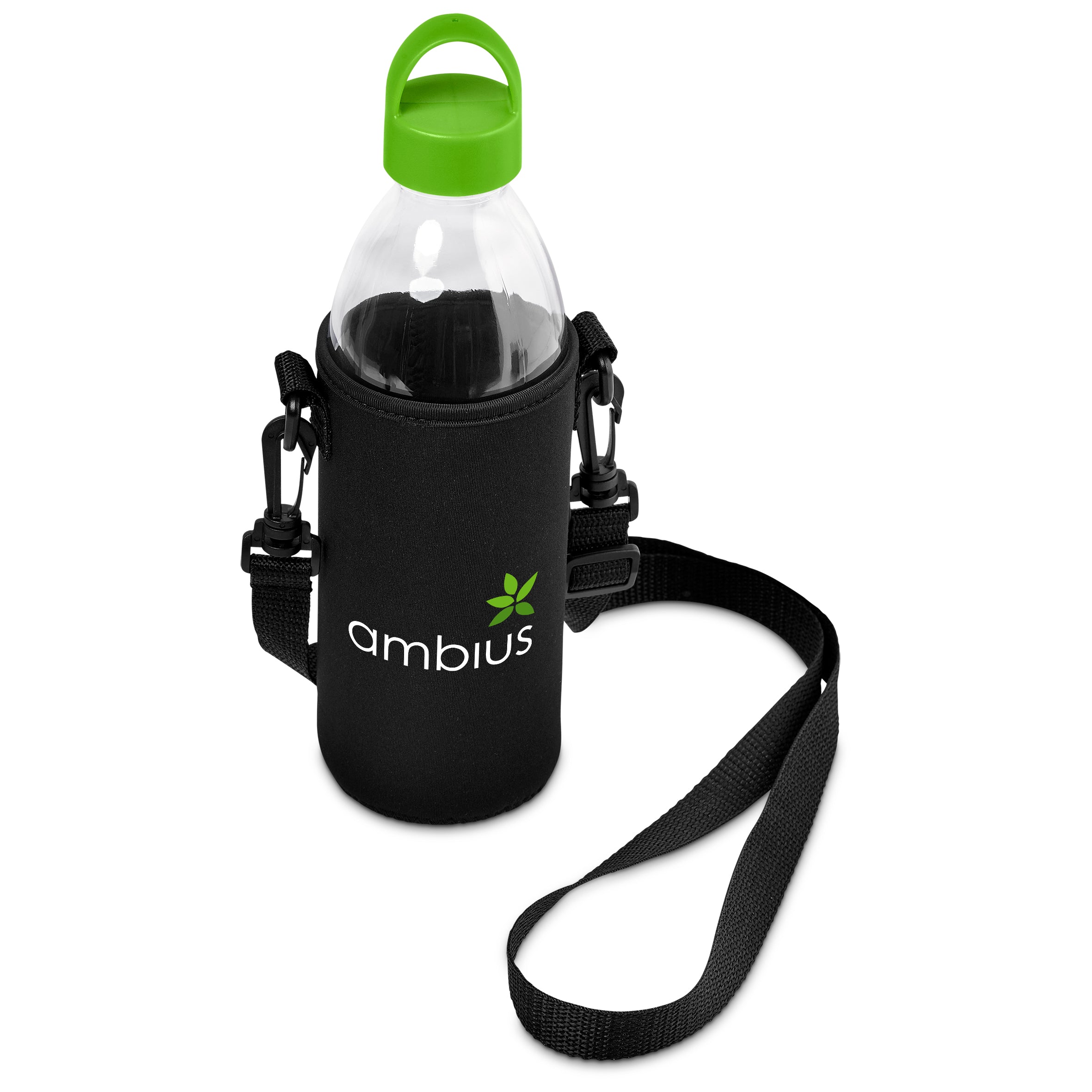 Hands-Free Glass Water Bottle – 850ml