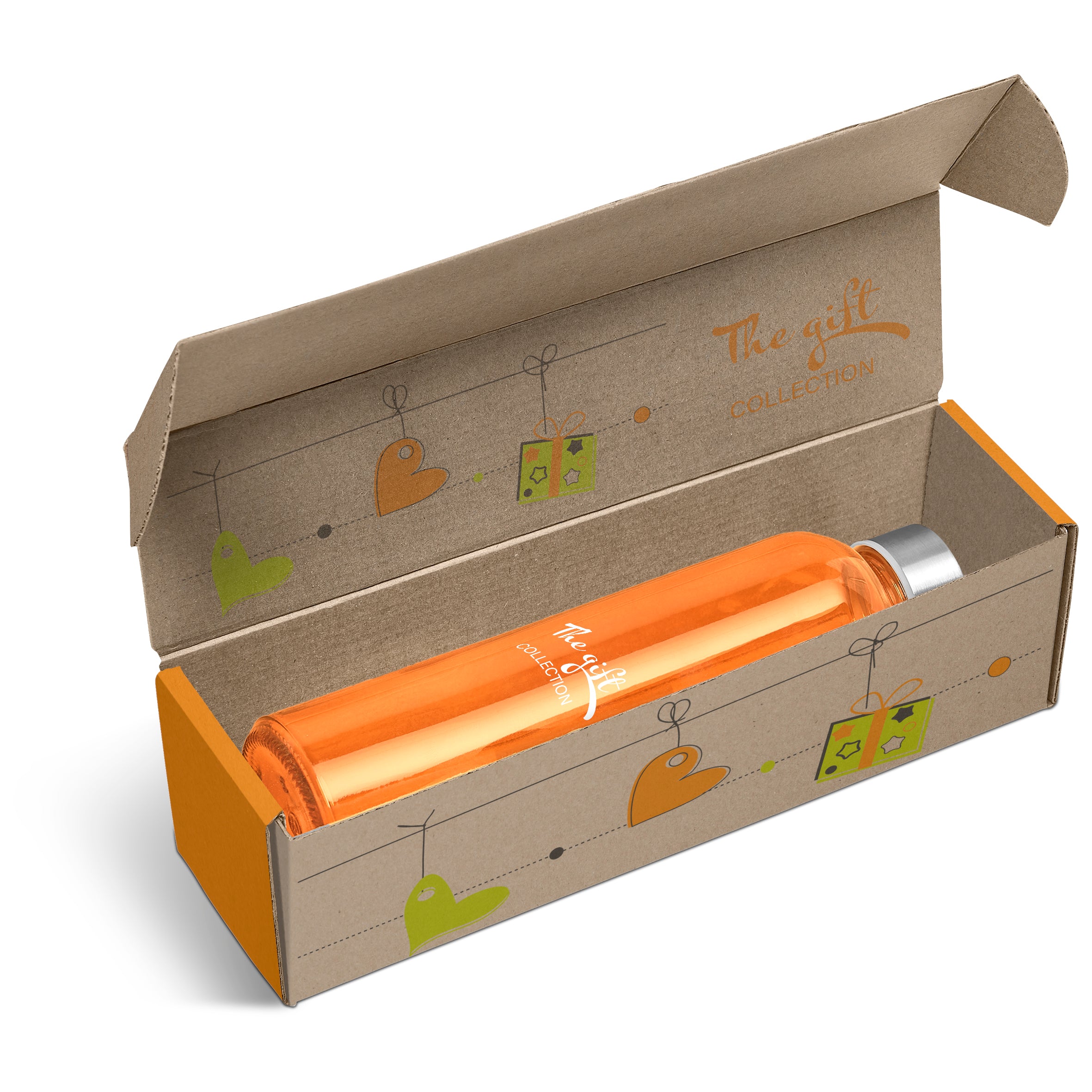 Pura Bottle in Bianca Custom Gift Box - Orange