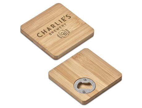 Drifter Bamboo Bottle Opener Coaster