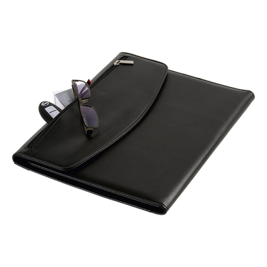 BF0029 - A4 Folio with Calculator and Zippered Flap Pocket -