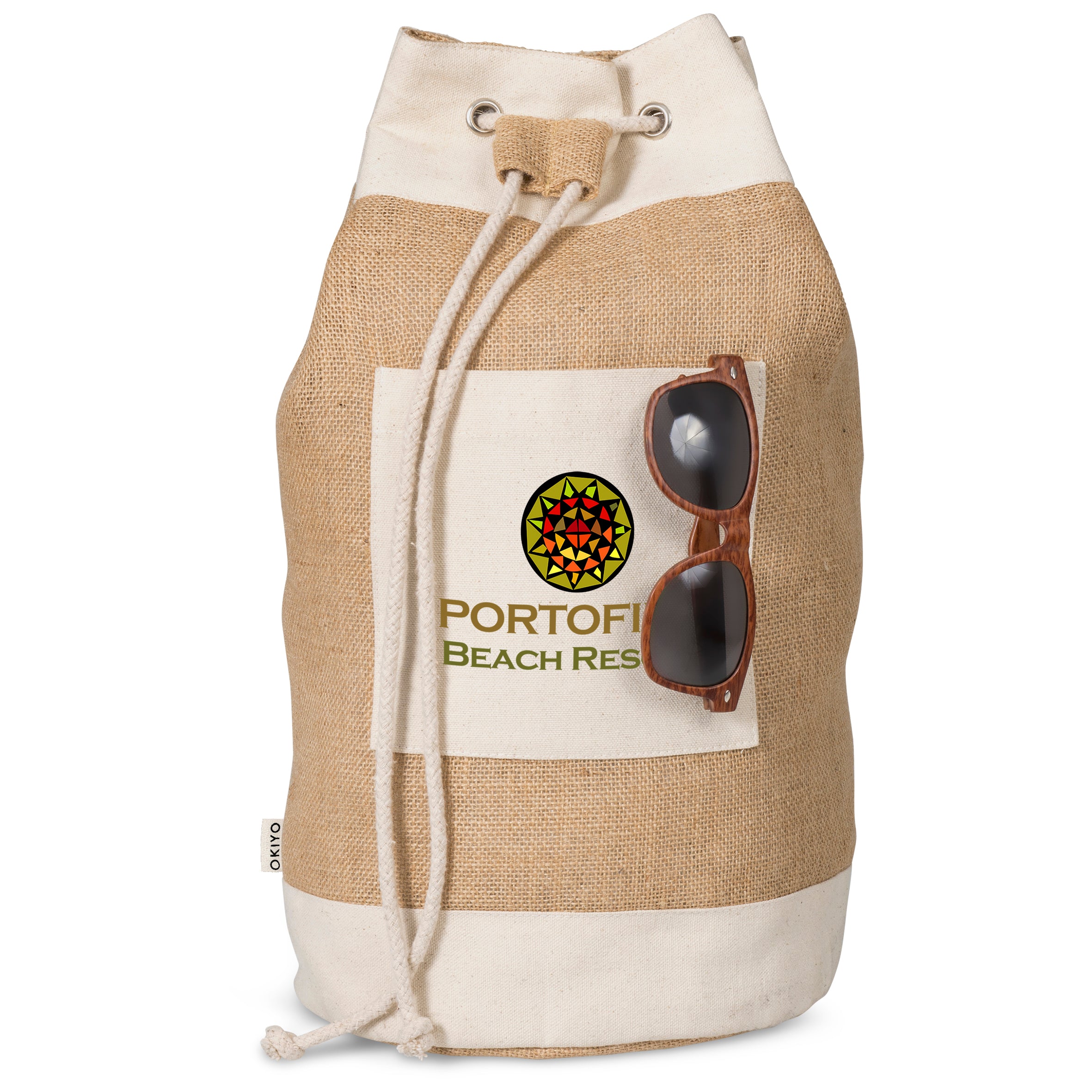 Suna Jute & Cotton Beach Rucksack