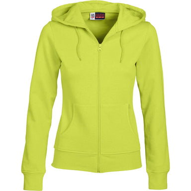 Ladies Bravo Hooded Sweater-L-Lime-L