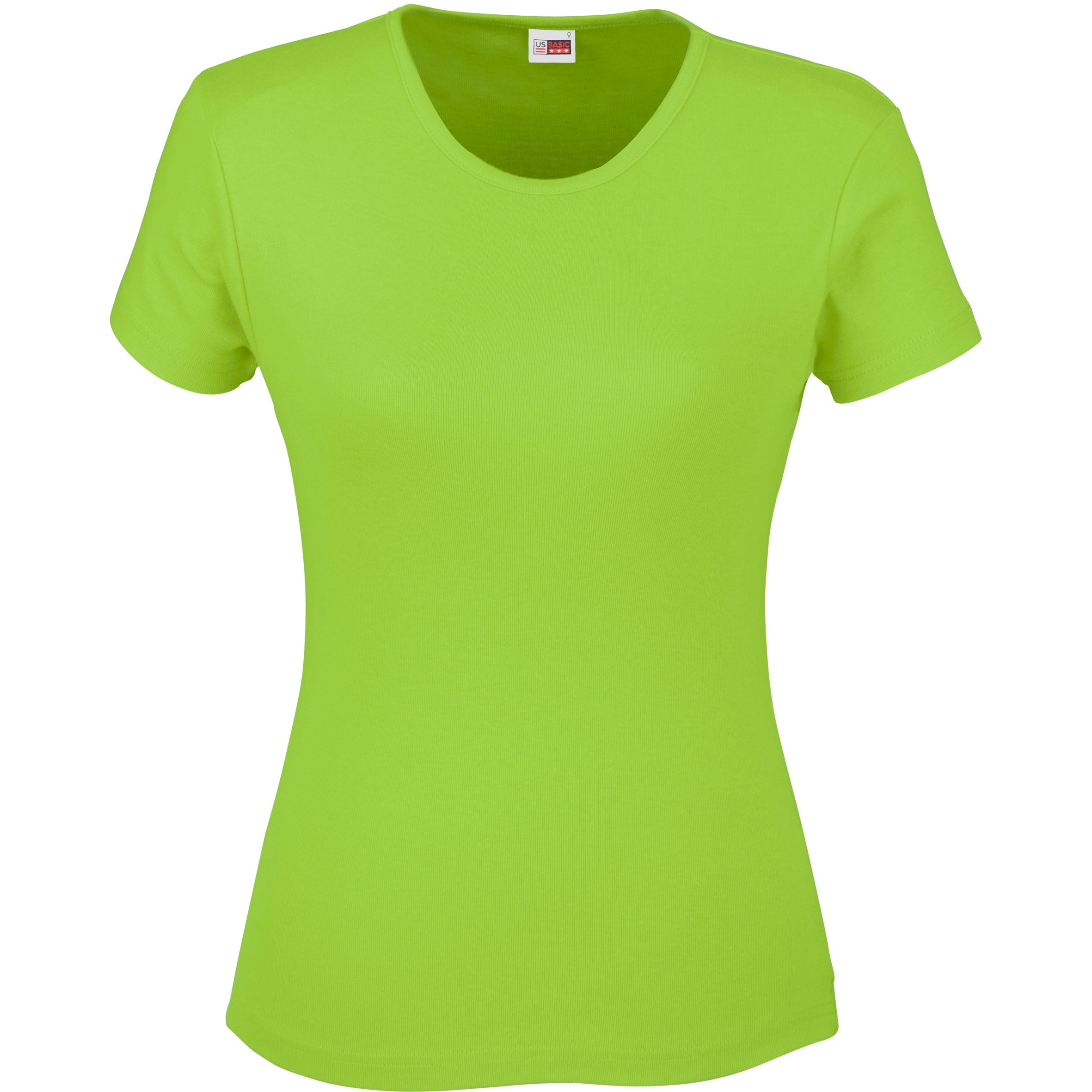 Ladies California T-Shirt - Lime Only-L-Lime-L