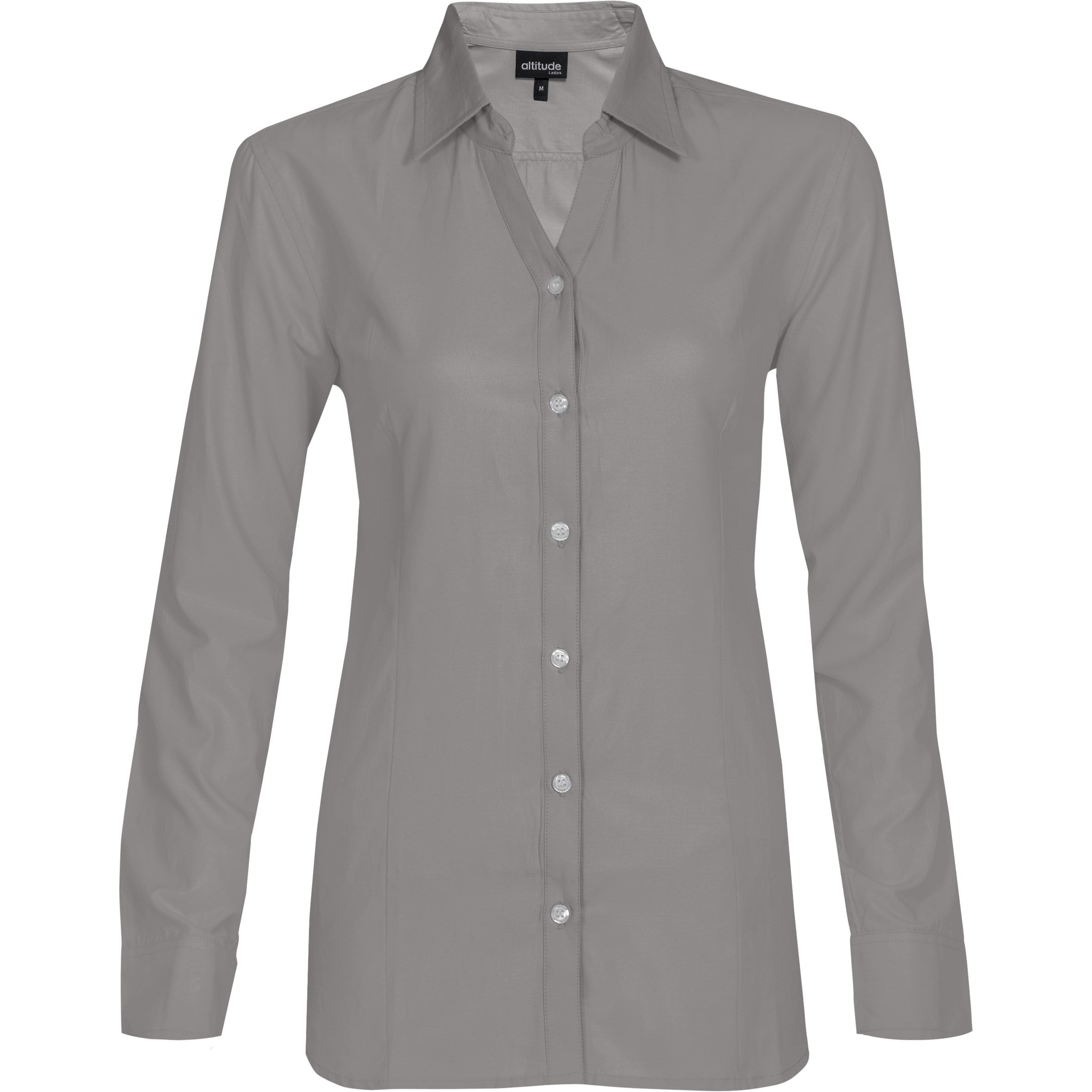 Ladies Long Sleeve Catalyst Shirt - Grey Only-