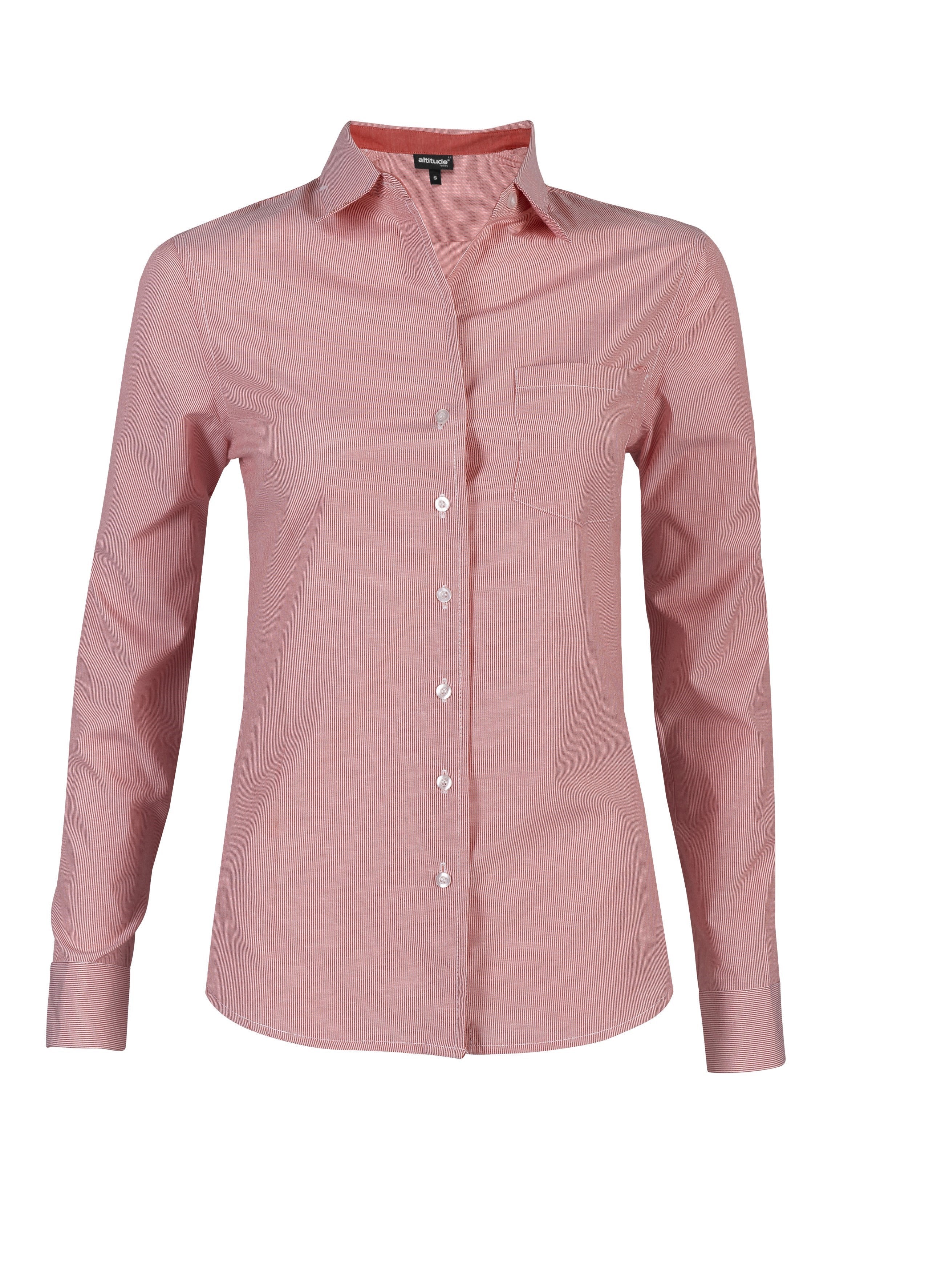 Ladies Long Sleeve Lisbon Shirt - Stone Only-