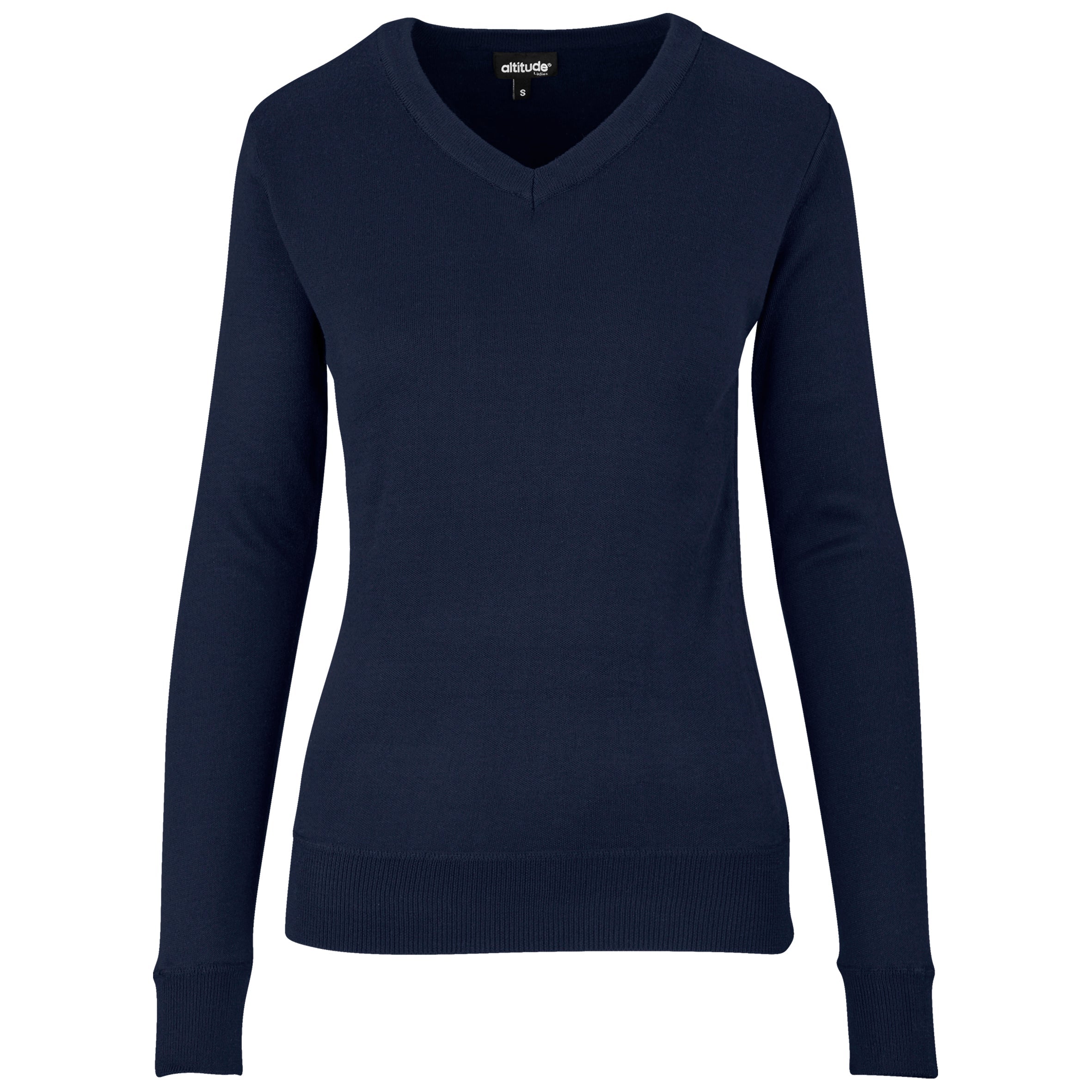 Ladies Long Sleeve Peru V-Neck Jersey-