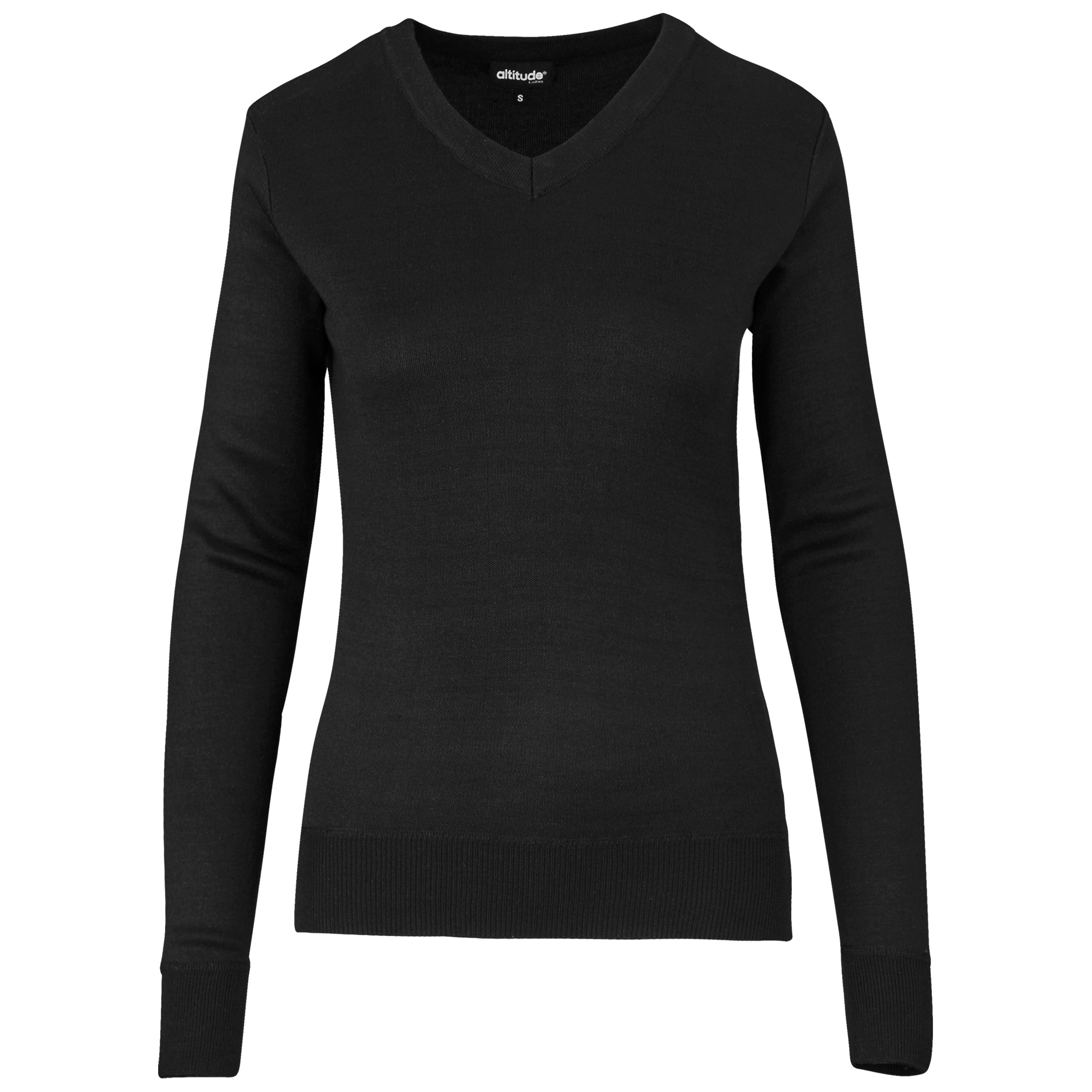 Ladies Long Sleeve Peru V-Neck Jersey-