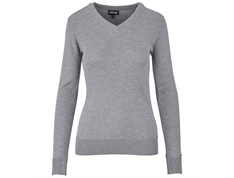 Ladies Long Sleeve Peru V-Neck Jersey-