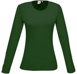 Ladies Long Sleeve Portland T-Shirt - Lime Only-