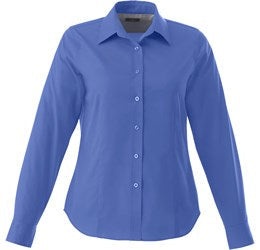 Ladies Long Sleeve Wilshire Shirt - Royal Blue Only-