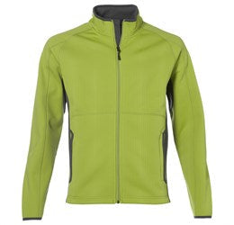 Mens Ferno Bonded Knit Jacket - Lime Only-Coats & Jackets