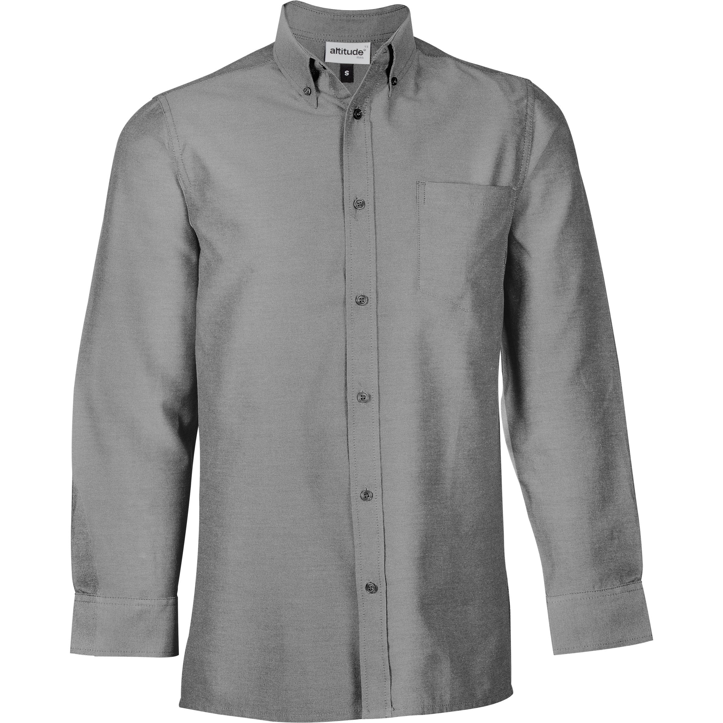 Mens Long Sleeve Oxford Shirt - White Only-