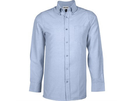 Mens Long Sleeve Oxford Shirt - White Only-