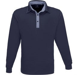 Mens Long Sleeve Pensacola Golf Shirt - Grey Only-