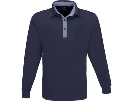 Mens Long Sleeve Pensacola Golf Shirt - Grey Only-