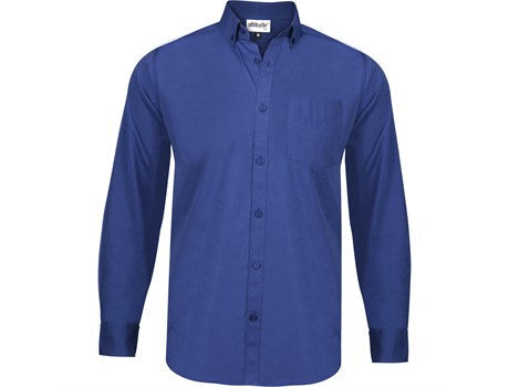 Mens Long Sleeve Viscount Shirt - Royal Blue Only-