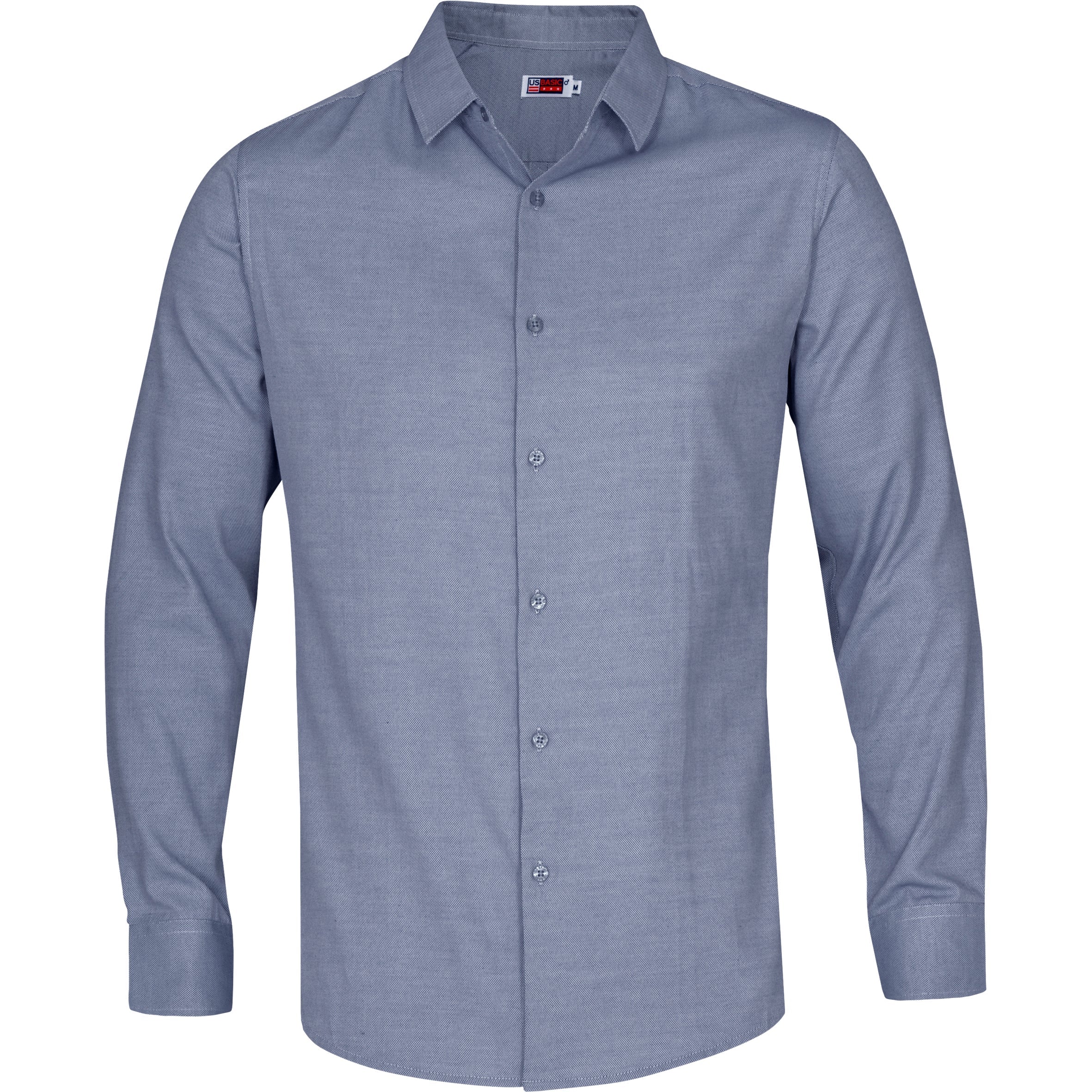 Mens Long Sleeve Wallstreet Shirt-L-Navy-N