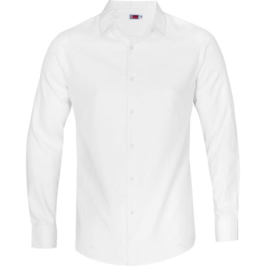 Mens Long Sleeve Wallstreet Shirt-L-White-W