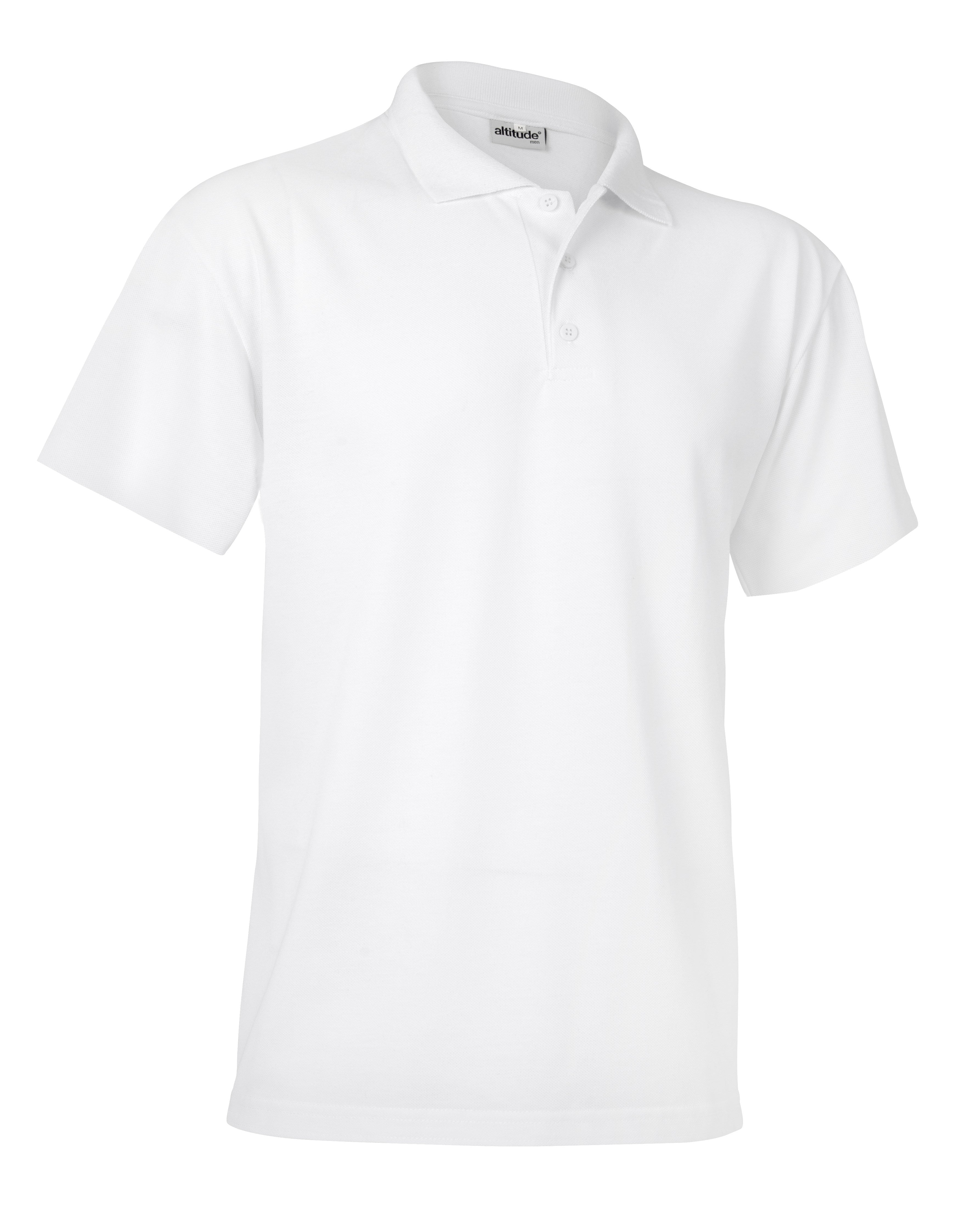 Mens Melrose Heavyweight Golf Shirt - White Only-