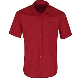 Mens Short Sleeve Kensington Shirt - Red Only-