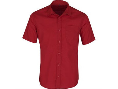 Mens Short Sleeve Kensington Shirt - Red Only-