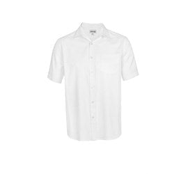 Mens Short Sleeve Seattle Twill Shirt - White Only-L-White-W