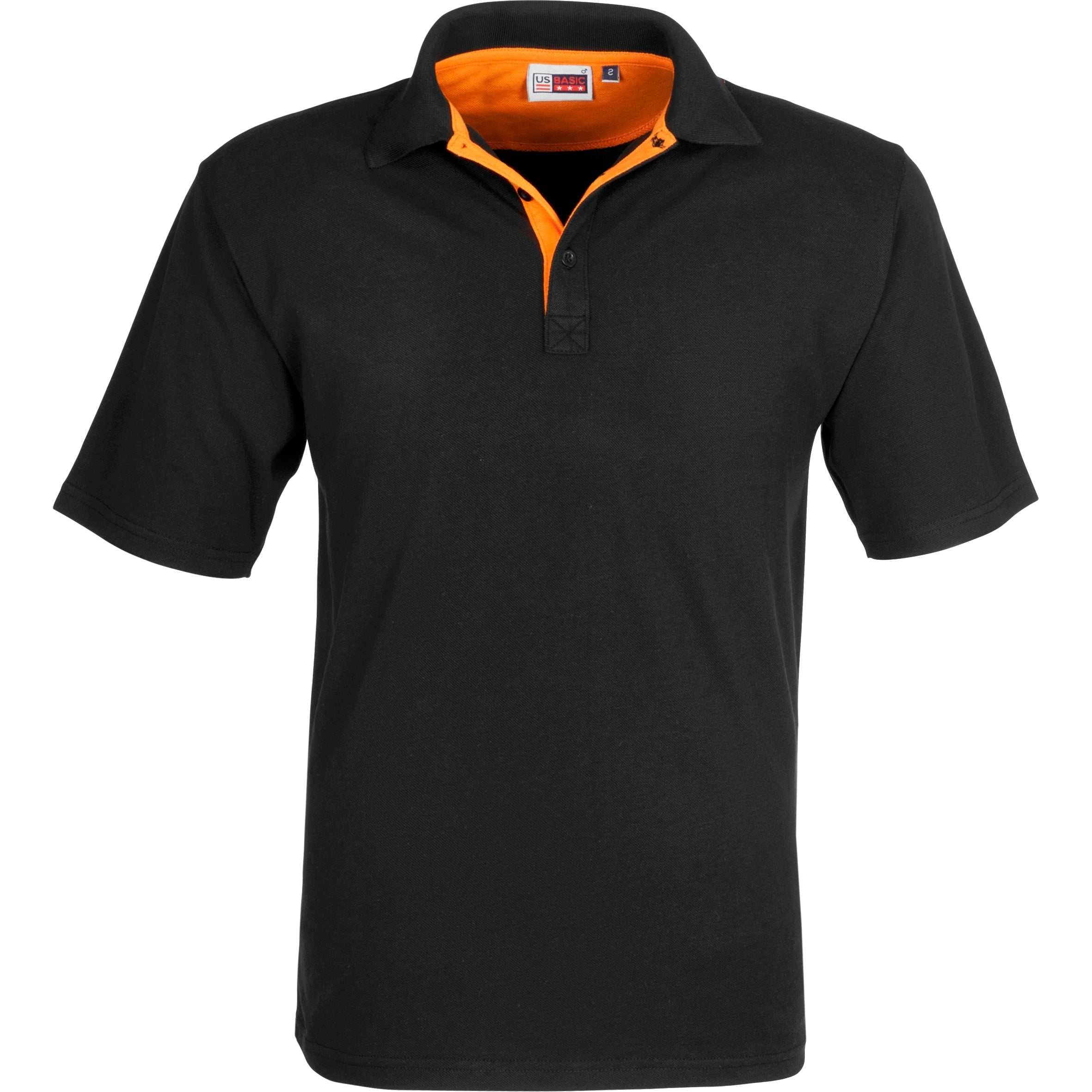 Mens Solo Golf Shirt-L-Orange-O